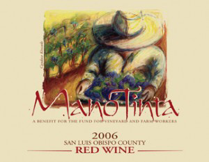 2006 Mano Tinta red wine label