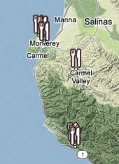 map detail for Northern Central Coast  restaurants