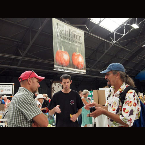 John Valenzuela (right) National Heirloom Expo, Santa Rosa