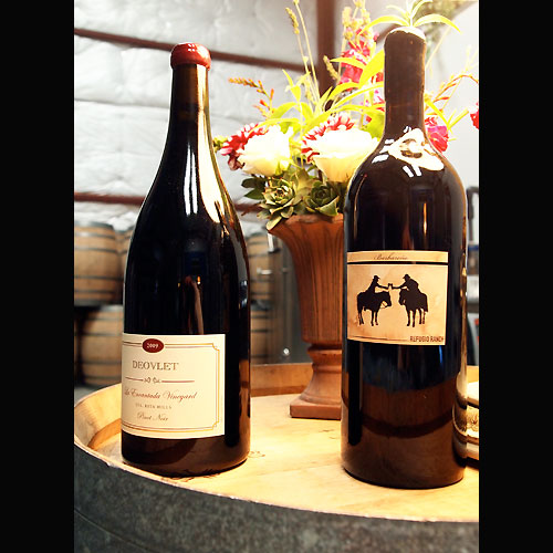 Refugio Ranch and Deovlet Wines bottles