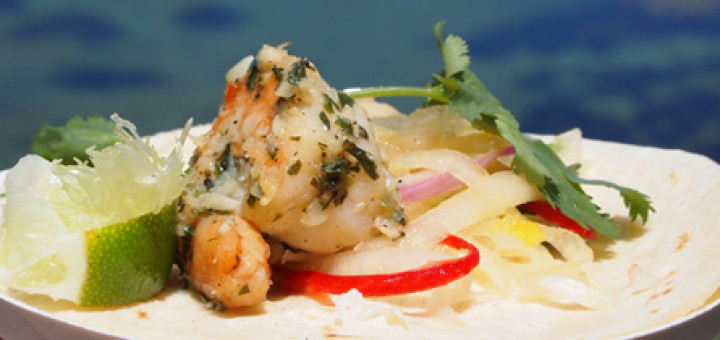 sautéed shrimp with lime