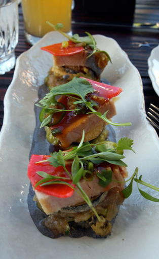 Albacore Two Ways: seared and tartare